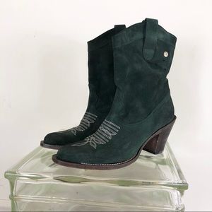 Isabella Lorusso ISLO agreement Suede cowboy boots